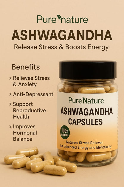 Ashwagandha Caps – 100 – Ancient Herb for Modern Wellness